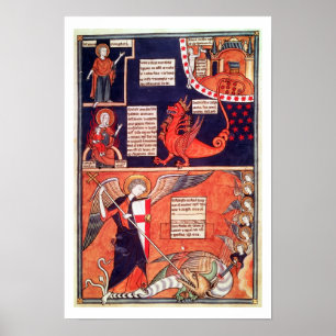 Woman of the Apocalypse Being Attacked by the Seve Poster