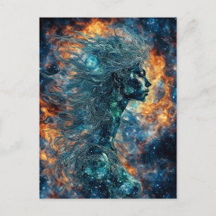 Woman of the Stars Postcard