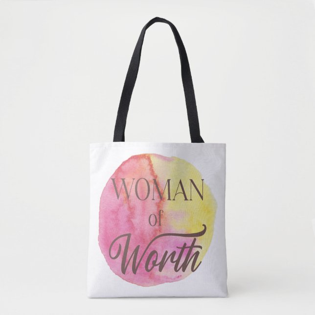 Woman of Worth Tote Bag (Front)