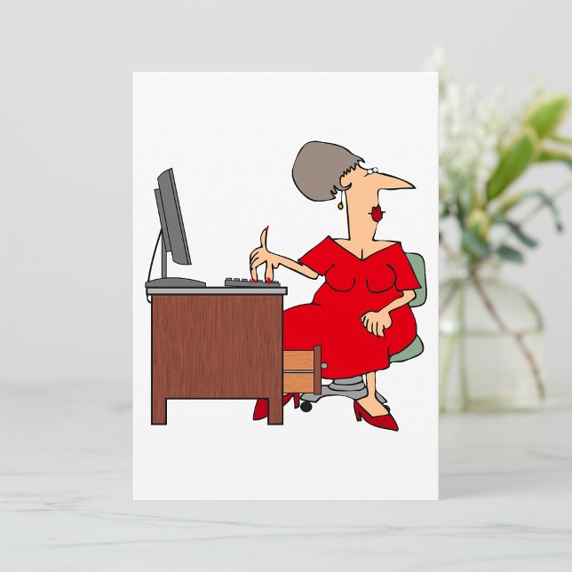 Woman Office Worker Invitation (Creator Uploaded)