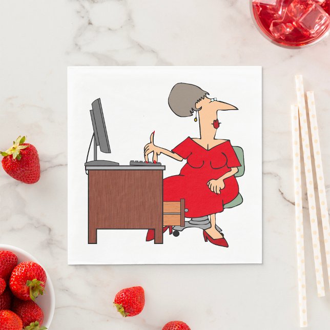 Woman Office Worker Napkin (Creator Uploaded)