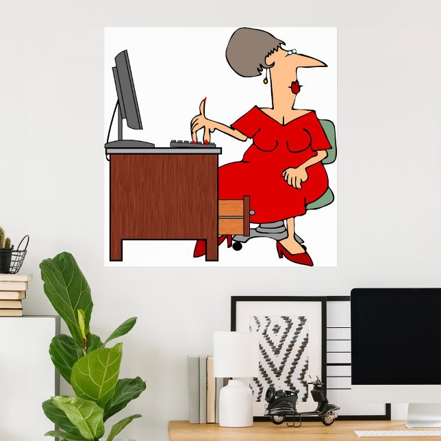 Woman Office Worker Poster (Creator Uploaded)
