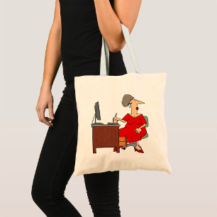 Woman Office Worker Tote Bag