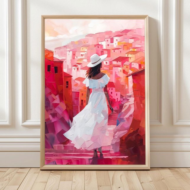 Woman Oil Painting Impasto Print, Women Poster (Creator Uploaded)