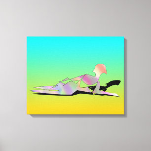 Woman On A Beach Canvas Print