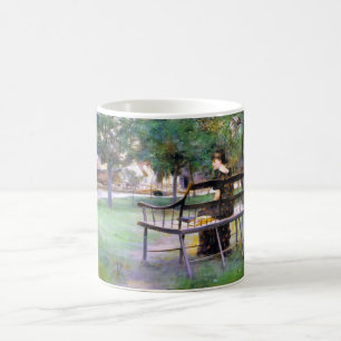 Woman on a Bench (by Edwin Austin Abbey) Coffee Mug