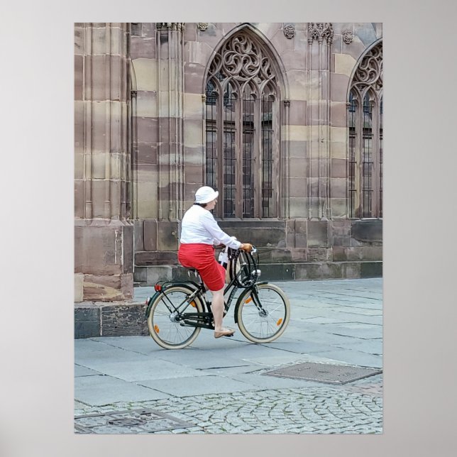 woman on bicycle poster (Front)