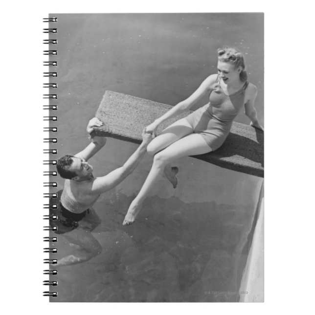Woman on Diving Board Notebook (Front)