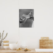 Woman on Diving Board Poster (Kitchen)