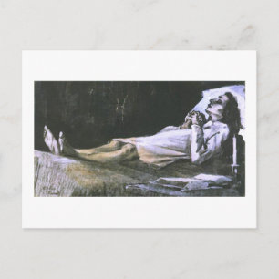 Woman on her Deathbed Van Gogh Fine Art Postcard
