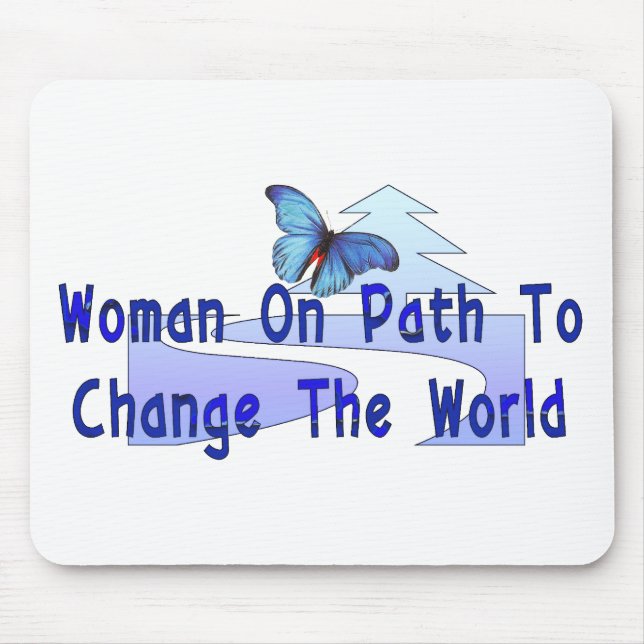Woman On Path Mouse Mat (Front)