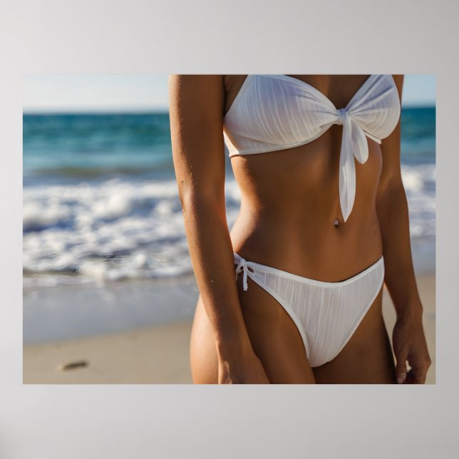 Woman on the beach poster (Front)