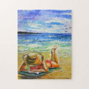 Woman on the Beach Puzzle