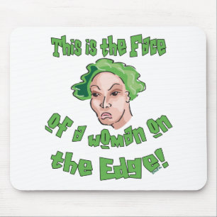 Woman on the Edge Mouse Mat