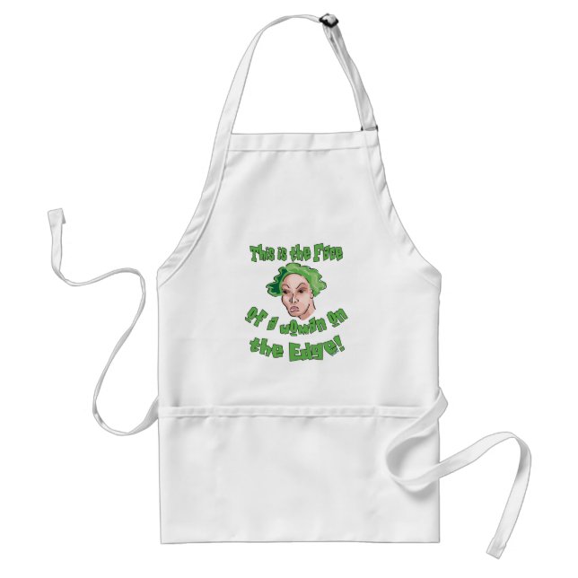 Woman on the Edge Standard Apron (Front)