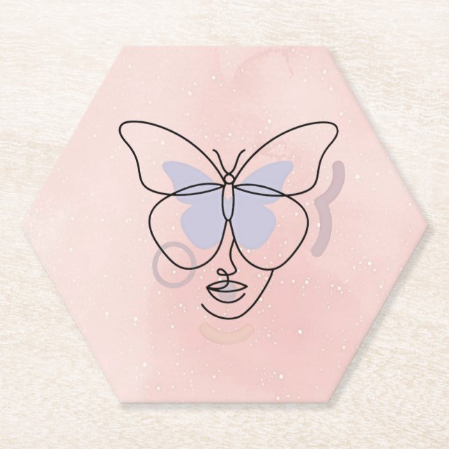 Woman Paper Coaster (Front)