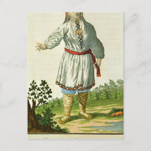 Woman peasant's summer costume, Cheremes Tribe Postcard