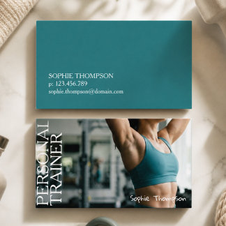 Woman Personal trainer Business Card
