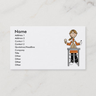 Woman Pet Groomer Business Card