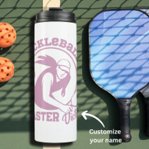Woman Pickleball Master Game Player Custom Name
