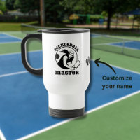 Woman Pickleball Master Game Player Custom Name