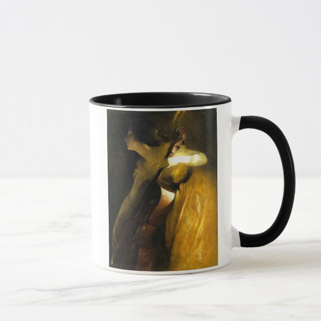 Woman Playing Cello Mug (Right)