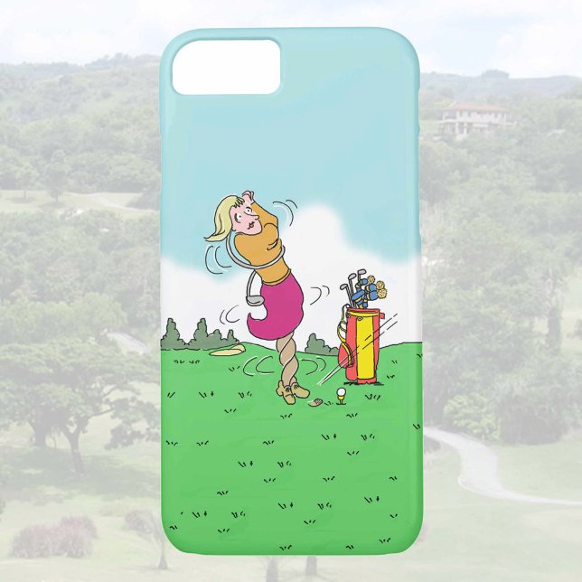 Woman Playing Golf Case-Mate iPhone Case (Creator Uploaded)