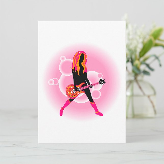 Woman Playing Guitar Invitation (Creator Uploaded)