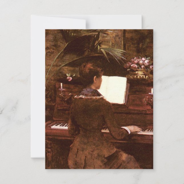 Woman Playing Piano  (Front)