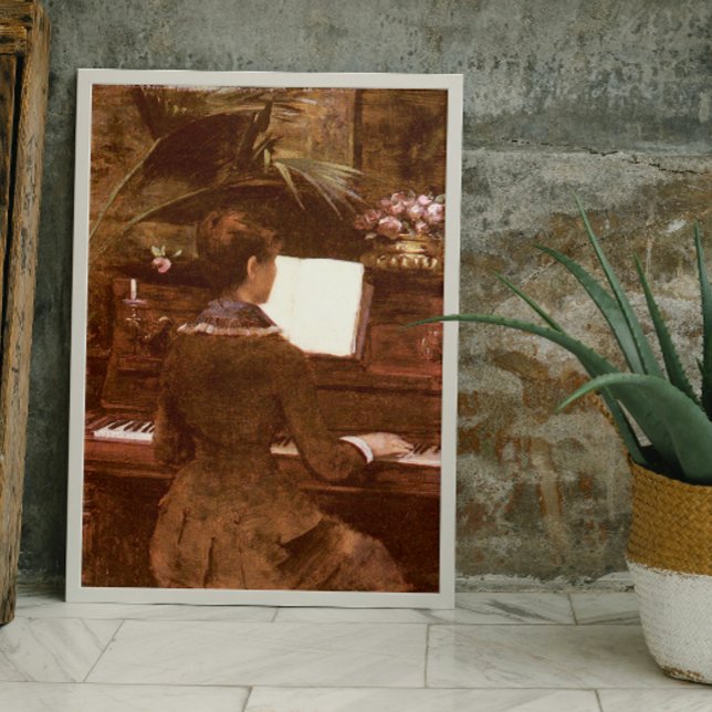 Woman Playing Piano Poster (Creator Uploaded)