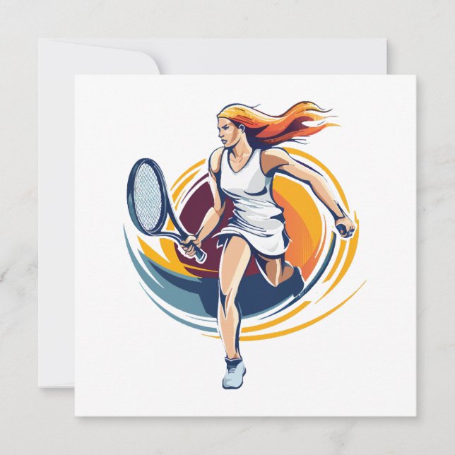 woman playing tennis (Front)