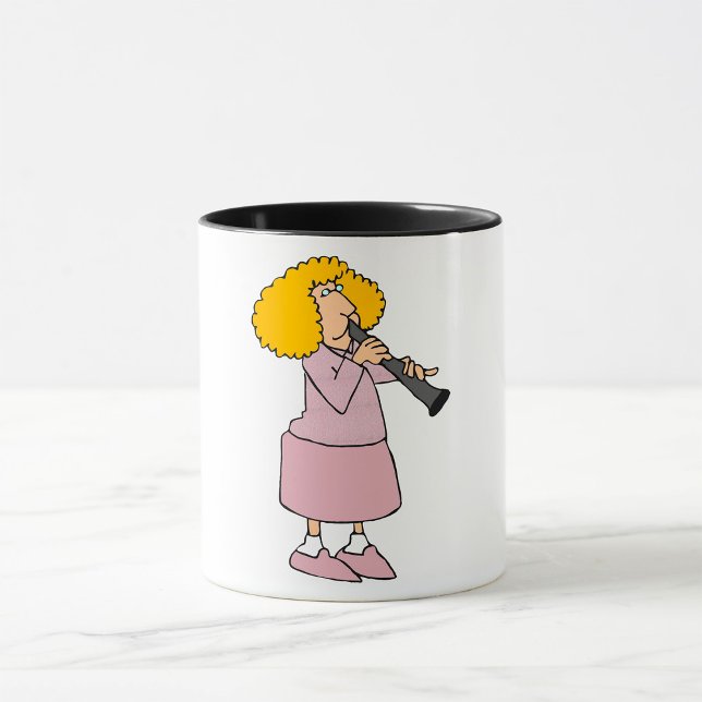 Woman Playing The Clarinet Mug (Creator Uploaded)