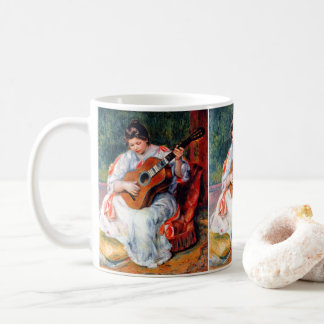 Woman Playing The Guitar by Pierre Renoir Coffee Mug