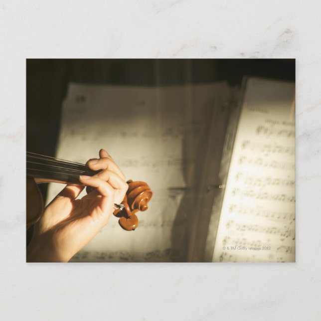 Woman Playing Violin Postcard (Front)