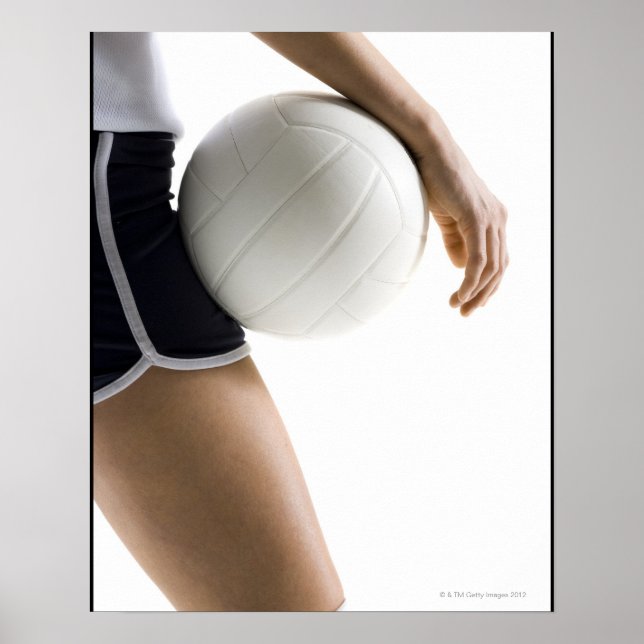 woman playing volleyball poster (Front)