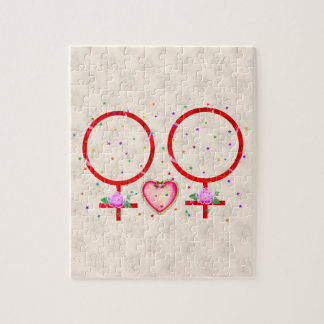 Woman Plus Woman Jigsaw Puzzle