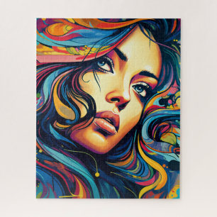 Woman Pop Art Jigsaw Puzzle