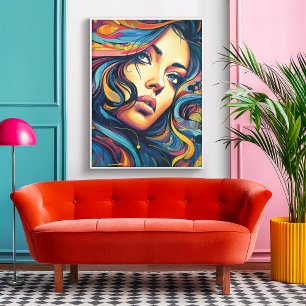 Woman Pop Art Poster