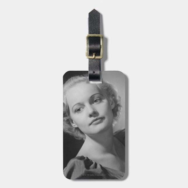 Woman Posing 2 Luggage Tag (Front Vertical)