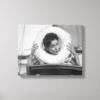 Woman Posing 3 Canvas Print