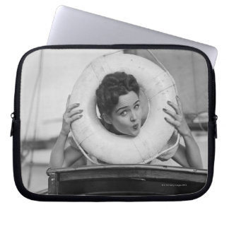 Woman Posing 3 Laptop Sleeve
