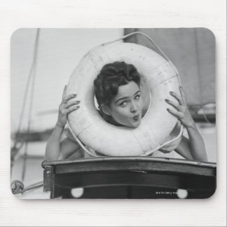 Woman Posing 3 Mouse Mat