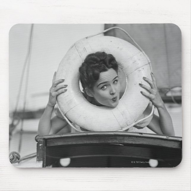 Woman Posing 3 Mouse Mat (Front)
