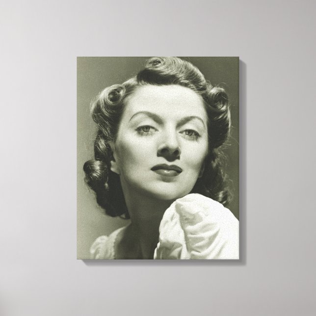 Woman Posing in Studio 2 Canvas Print (Front)