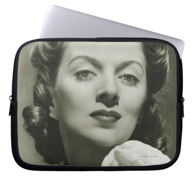 Woman Posing in Studio 2 Laptop Sleeve (Front)