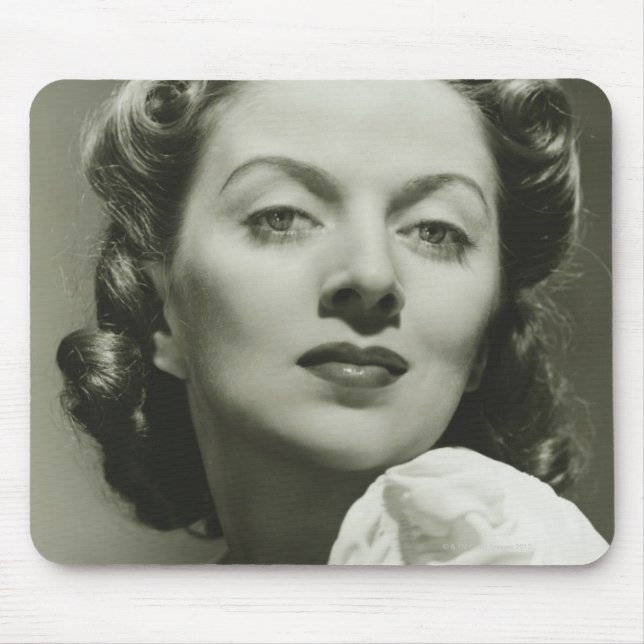 Woman Posing in Studio 2 Mouse Mat (Front)