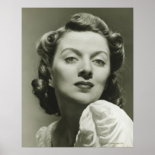 Woman Posing in Studio 2 Poster (Front)
