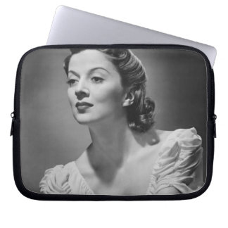 Woman Posing in Studio Laptop Sleeve