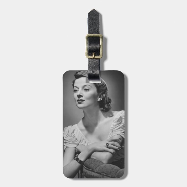 Woman Posing in Studio Luggage Tag (Front Vertical)