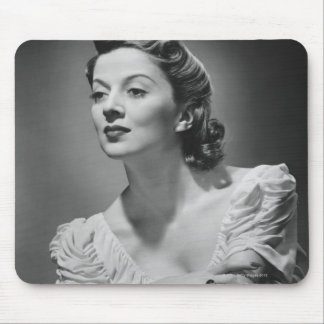 Woman Posing in Studio Mouse Mat
